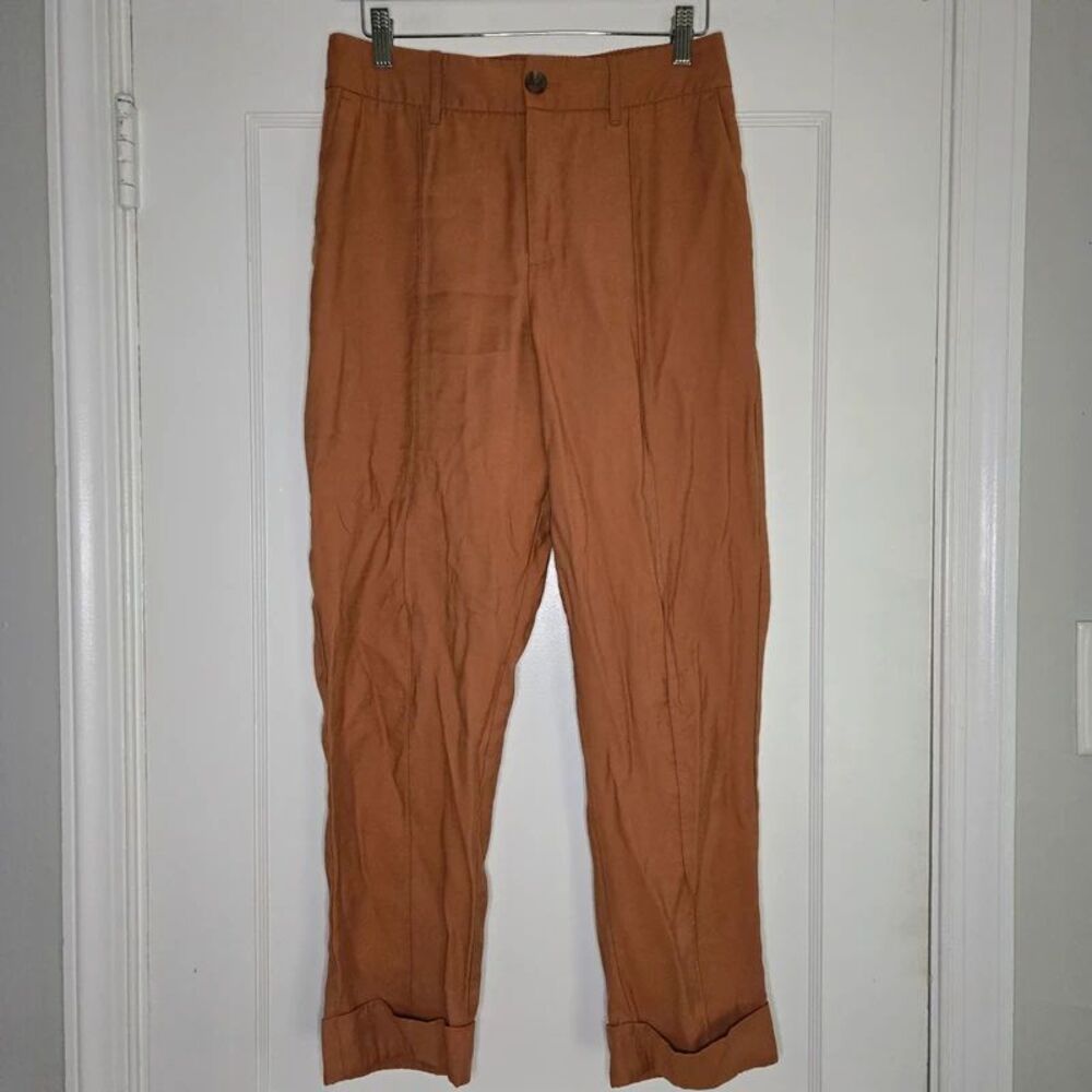 A New Day Burnt Orange Ankle Length Pants Women's 8